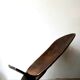 Pair of vintage raw wood African armchairs
