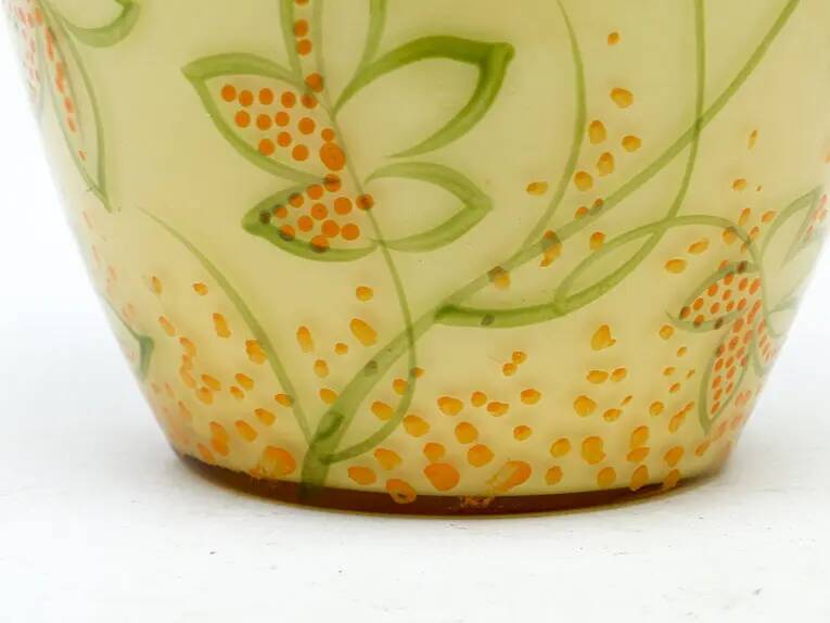 Art Deco vase, double-layered glass, 1930s