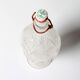 Italian Glass Bottle with Ceramic Stopper / Polveri Alberani / 1950s–1970s