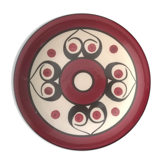 Vintage faience dessert plate