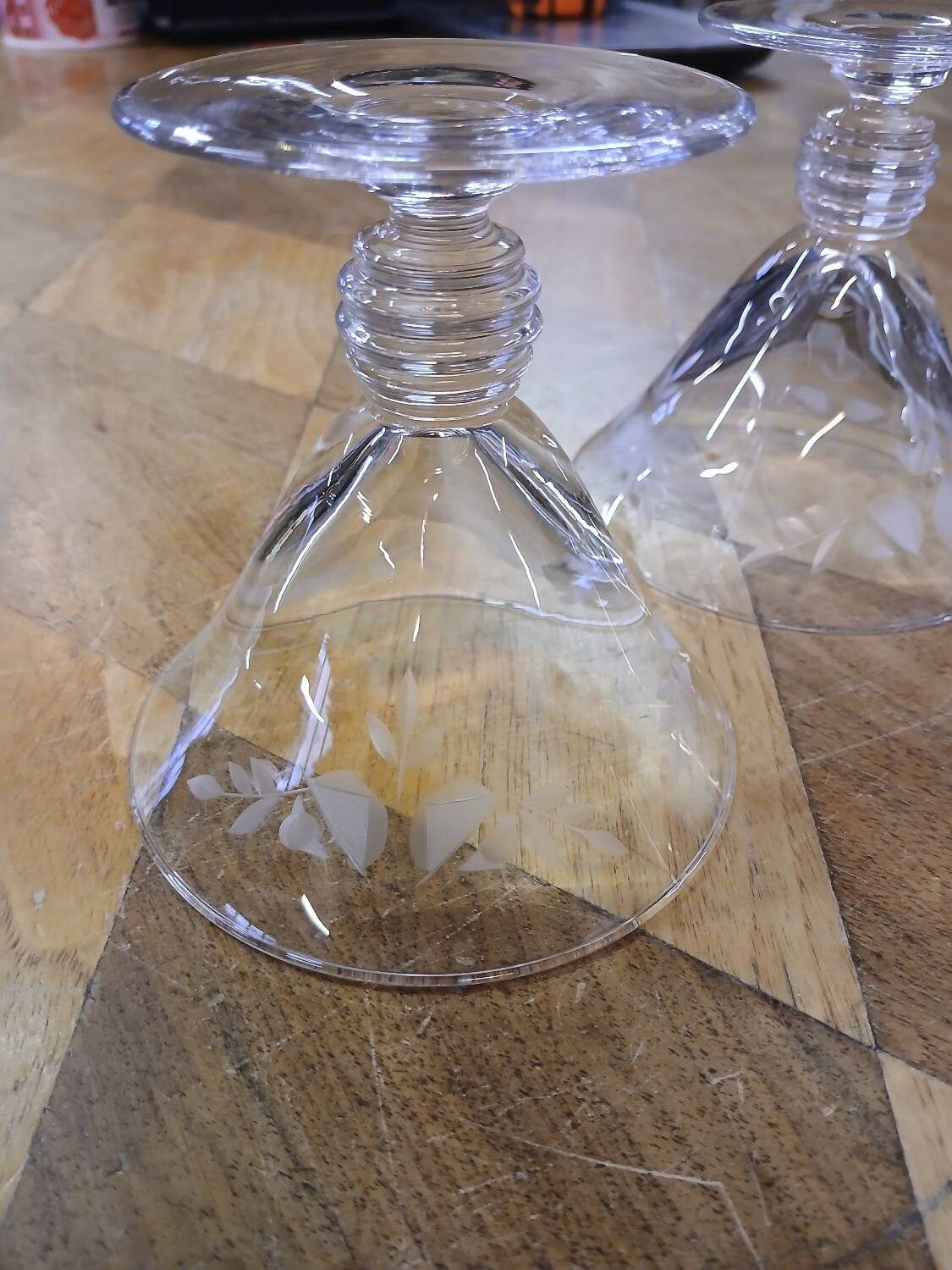 4 coupes à champagne anciens