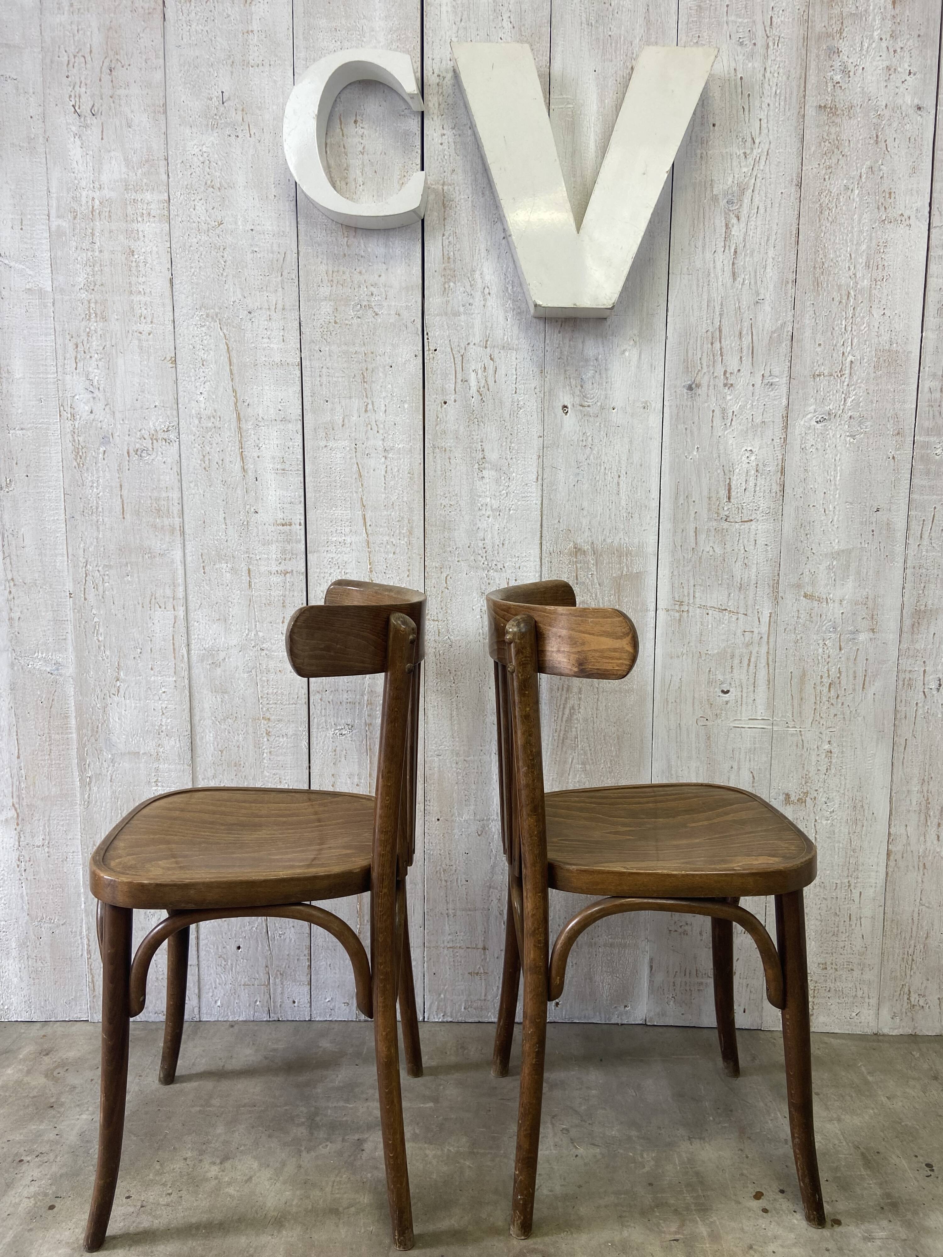 Pair of bistro chairs