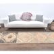 Vintage orange Turkish hand-knotted runner 81x356