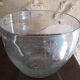 Saladier en verre soufflé bullé transparent