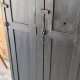 Old wooden factory cloakroom double door industrial furniture
