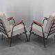 1950s pair of rare restored armchairs by RAWI, Netherlands