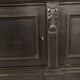Library from the Napoléon III era in blackened pear wood.