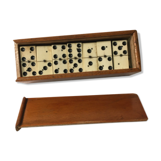 Set of ancient dominoes in wood and bone