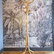 Portemanteau perroquet en rotin