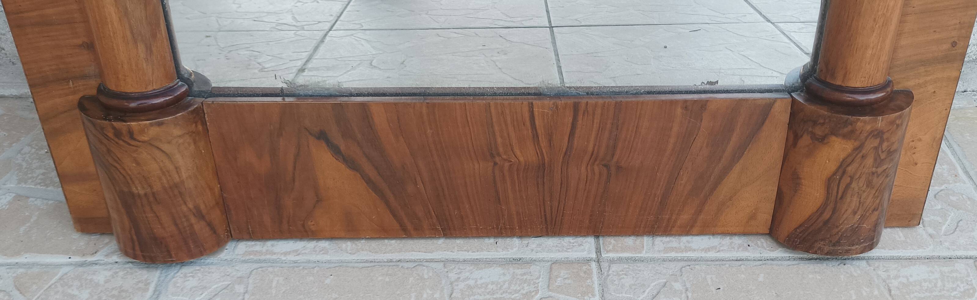 Empire mirror in mahogany