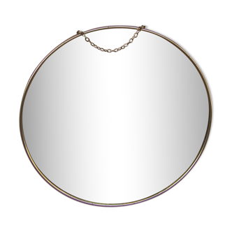 Round barber mirror