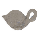 coupe / vide poche cygne en cristal