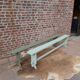 Pair of patinated benches