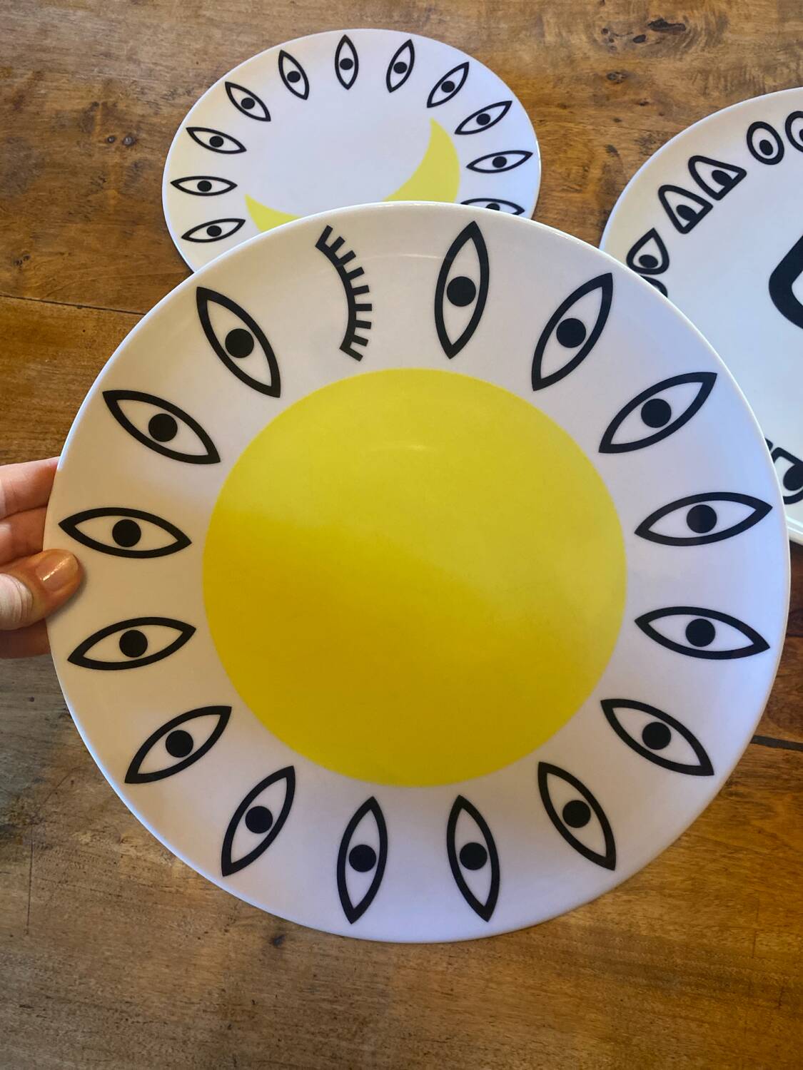 Glodande trio of plates by Beirendonck for Ikea