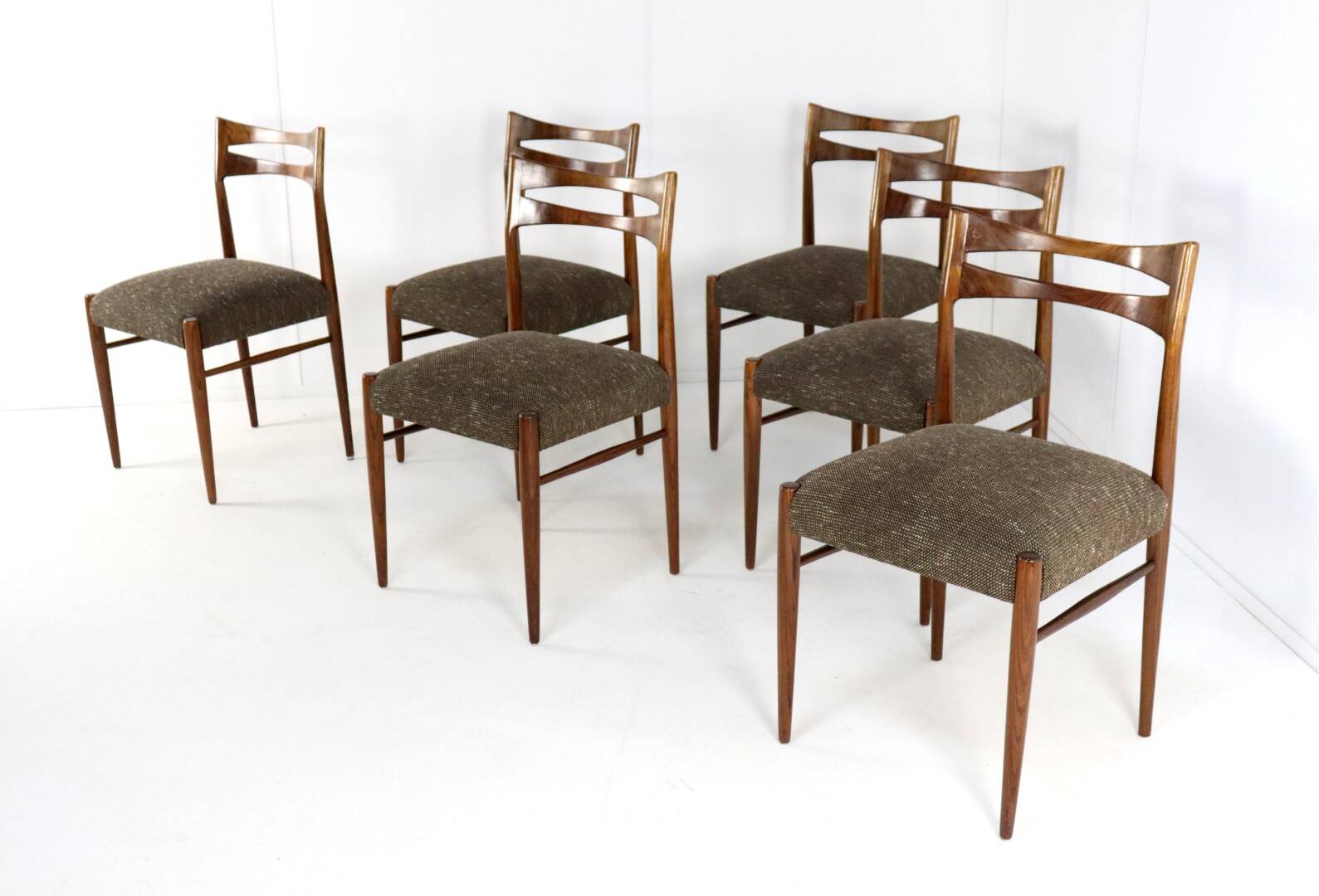 Set of 6 rosewood dining chairs 'Leinburg'