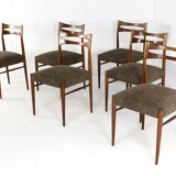 Set of 6 rosewood dining chairs 'Leinburg'