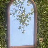 Old molded wooden mirror