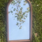 Old molded wooden mirror