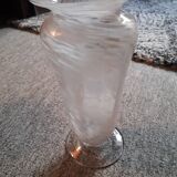 Very original vintage vase in Clichy glass