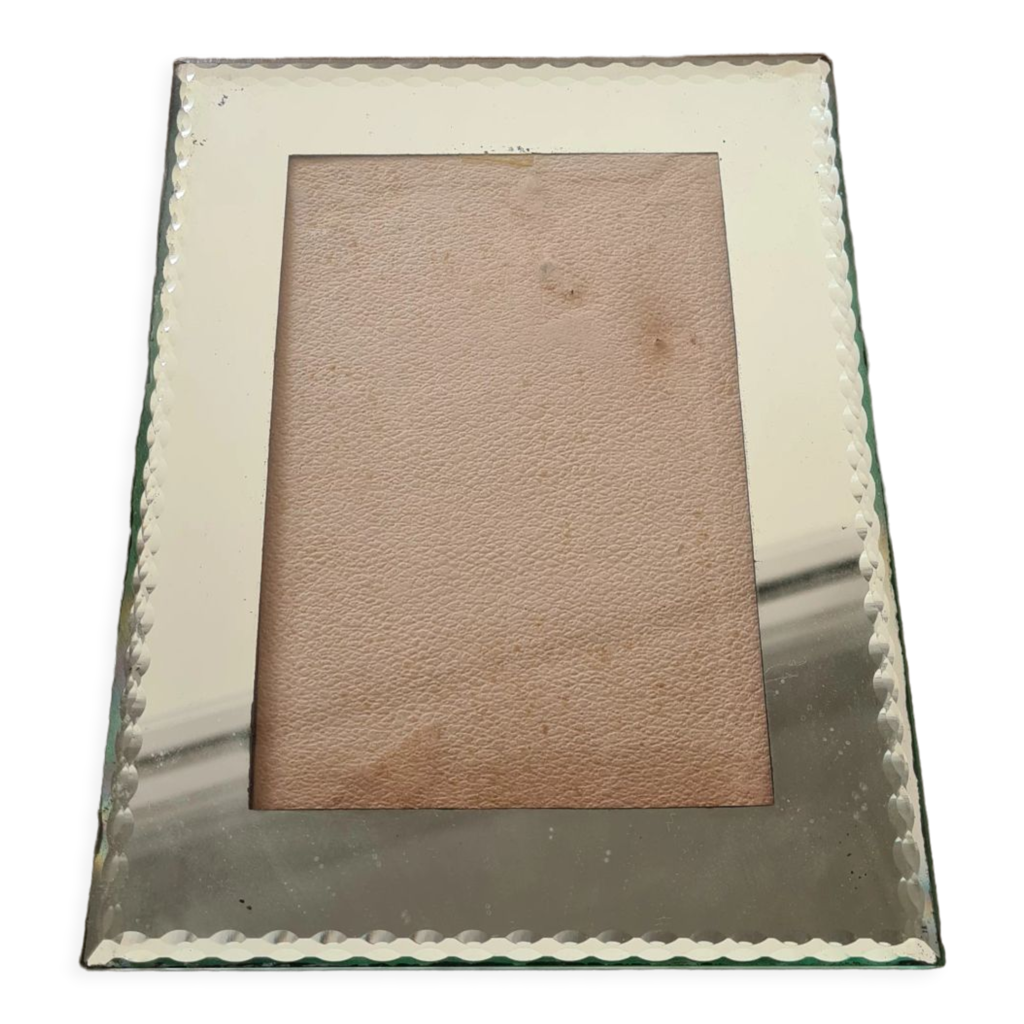 Old Venetian Art Deco glass photo frame