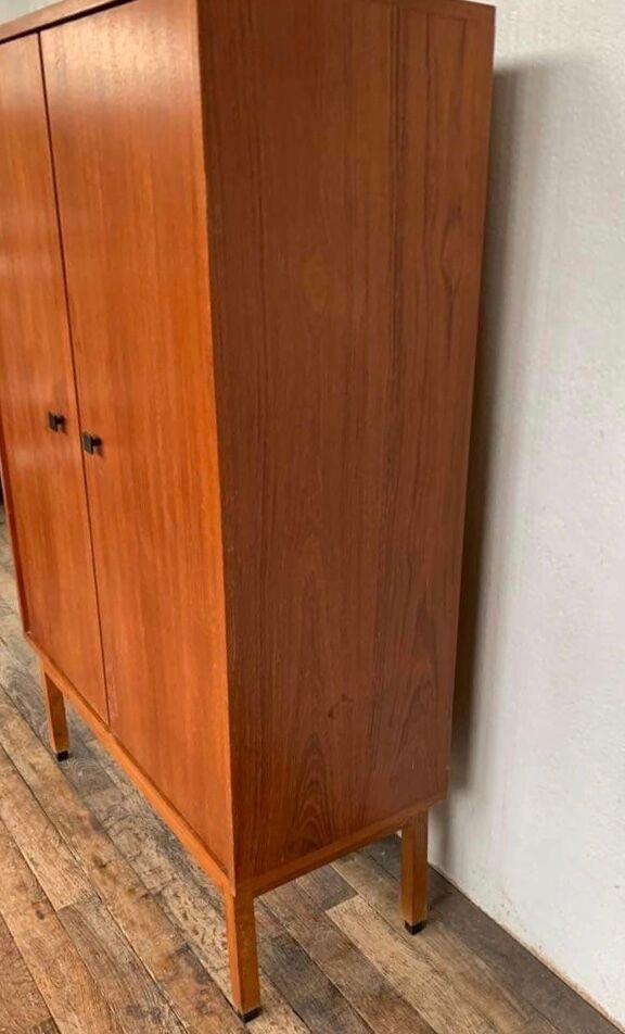 Vintage Scandinavian Teak Wardrobe with 2 doors