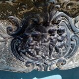 Cast-iron fireplace angelots decorations