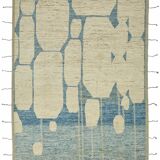 Handwoven Tribal One of a Kind 316 cm x 430 cm Beige Wool Carpet