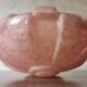 Large art deco globe pink speckled glass