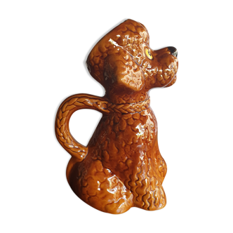 Vintage ceramic dog pitcher