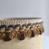 1950s turned wood table lamp