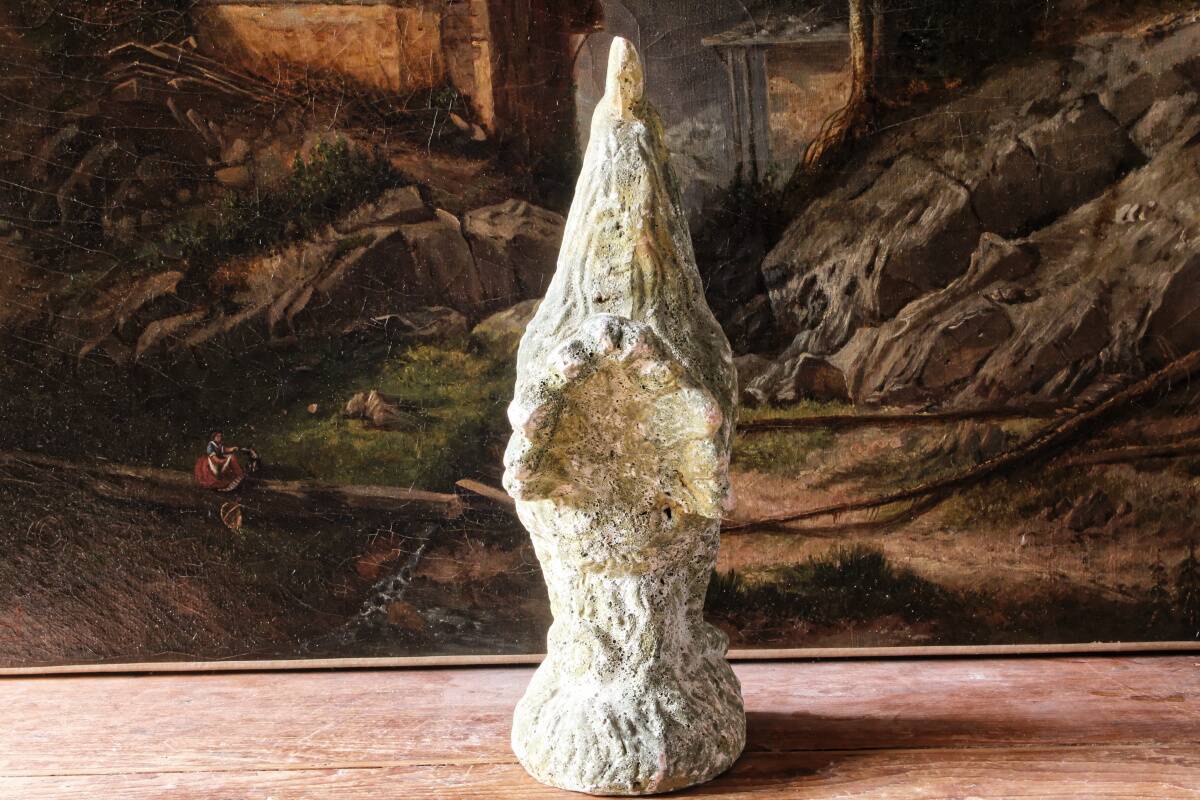 Antique enamelled terracotta rooster