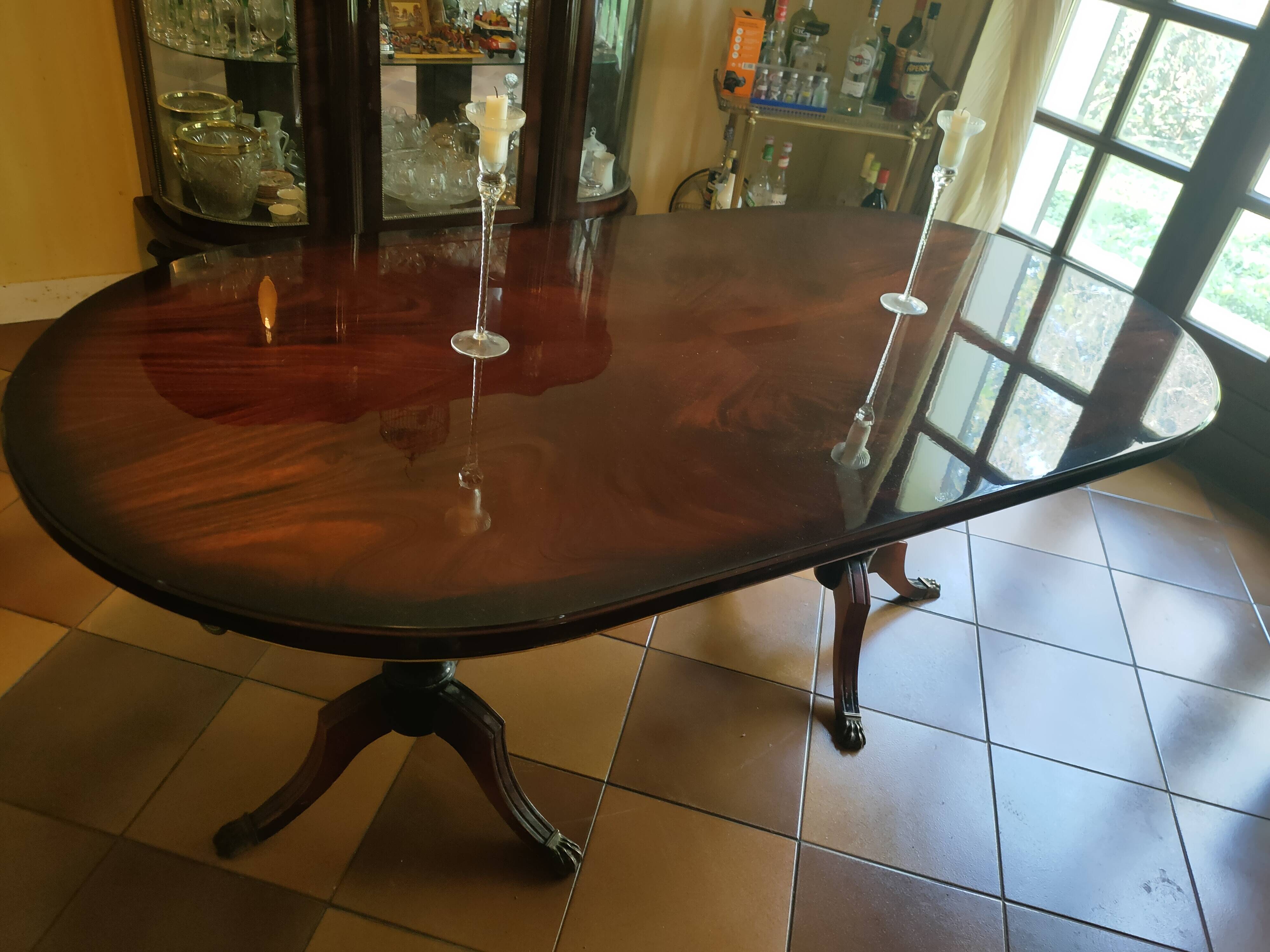 Shiny wooden table
