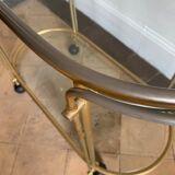 Golden brass and glass service