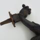 Old cast iron griffin door knocker, 19th century
