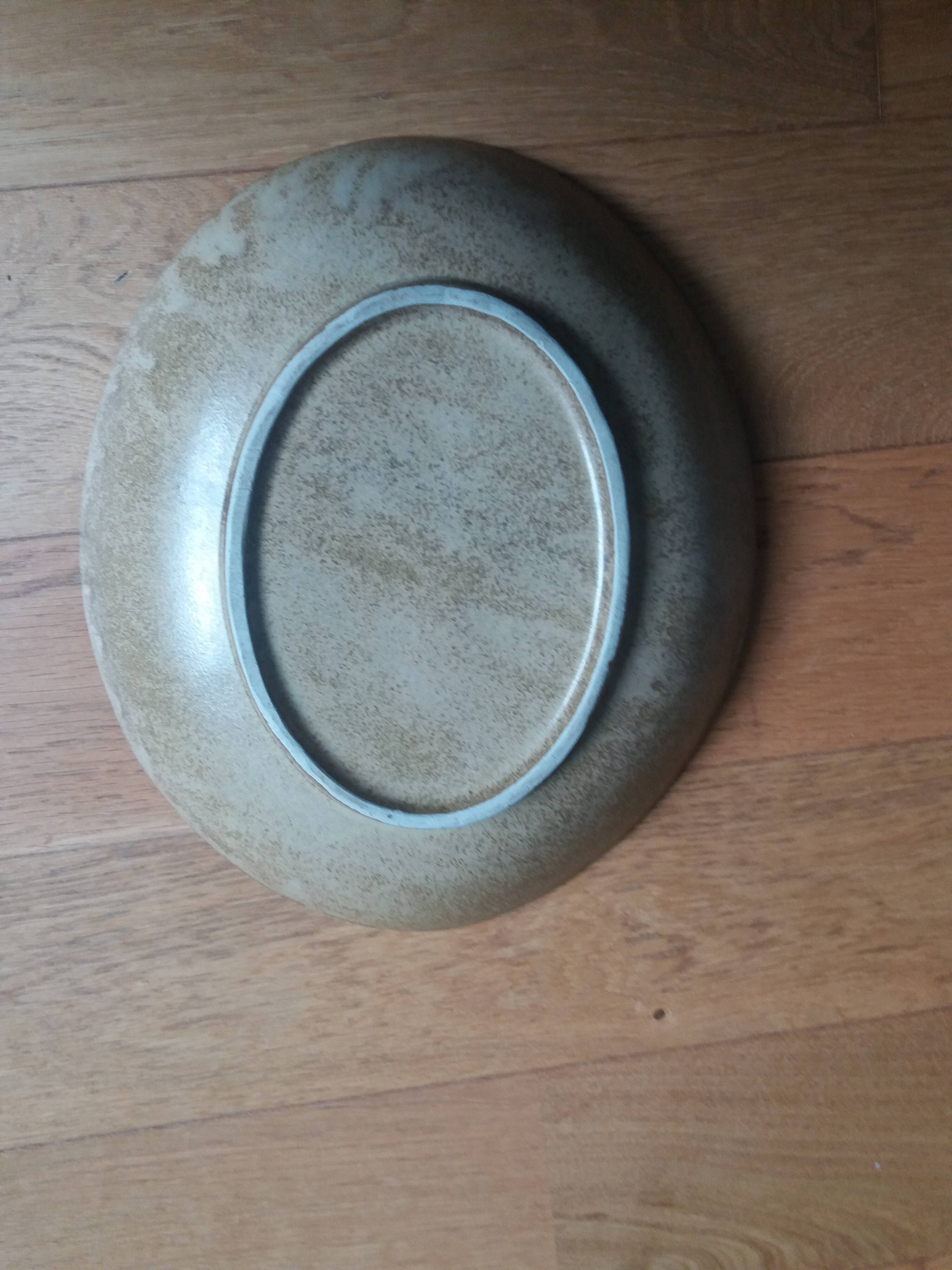 Stoneware salad bowl 35x30 cm