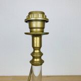 Hollywood Regency brass and plexiglass lamp, 1970s