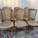 Suite de 6 chaises cannées de style Louis XVI
