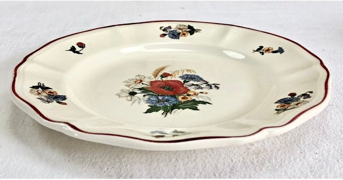 6 old dessert plates or dessert model Agreste Sarreguemines