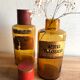 Old pharmacy bottle/jar "Azotas Potassicus" brown glass