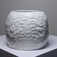 Large cache pot owl head vintage Italian white earthenware