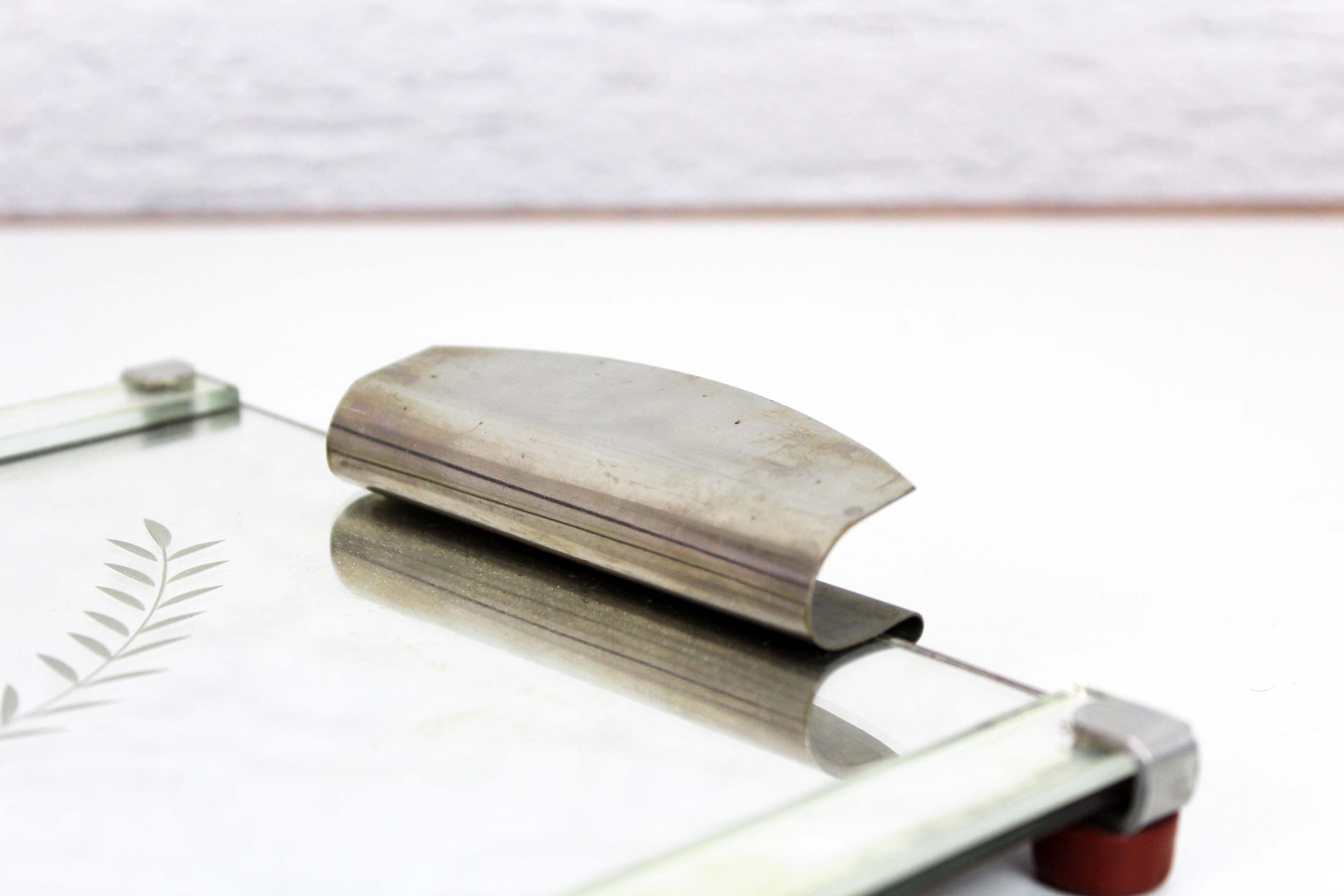 Tray mirror vintage removable handles