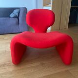 Armchair and footrest Djinn by Olivier Mourgue