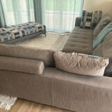 Corner sofa and pouf Roche Bobois edition Jean Paul Gaultier