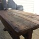 Solid oak desk, eighteenth century, France