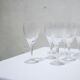 Série de 10 verres à eau vintage en cristal