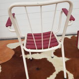 Chaises de jardin anciennes années 50