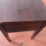 Wooden desk with mahogany veneer from Flamant