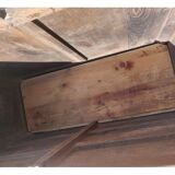 Old patinated wooden chest