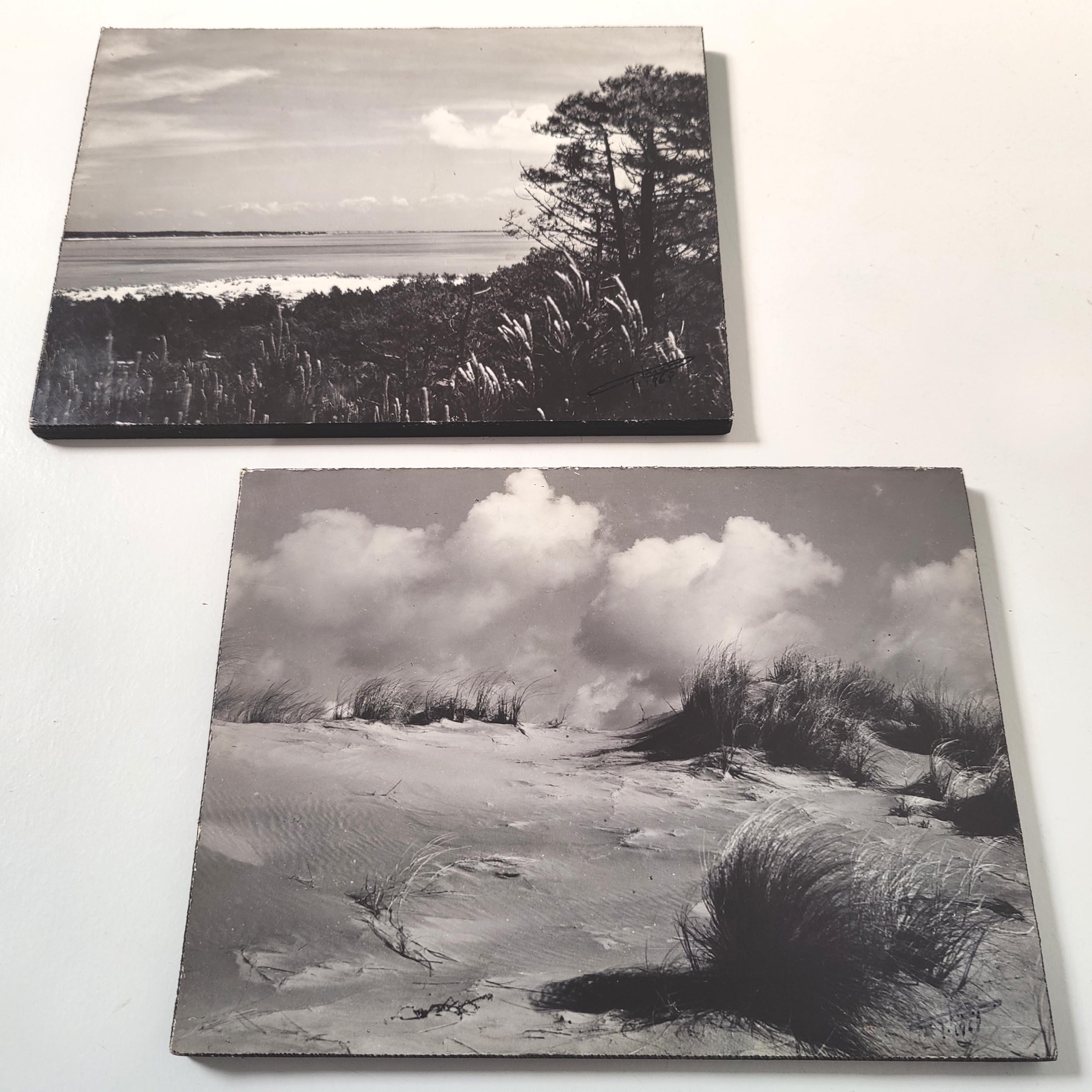 Photos beach la Tremblade black and white 1968