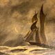 Marine and moonlight painting